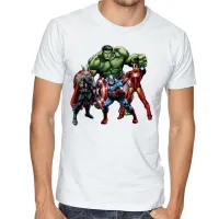 Camiseta adulto ou infantil vingadores hulk thor capitão homen ferro - Foto 2