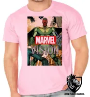 Camiseta adulto ou infantil Vision antigo visão vingadores avengers - Foto 2