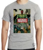 Camiseta adulto ou infantil Vision antigo visão vingadores avengers - Foto 4