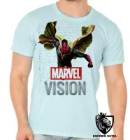 Camiseta adulto ou infantil voando visão vingadores avengers - Foto 5