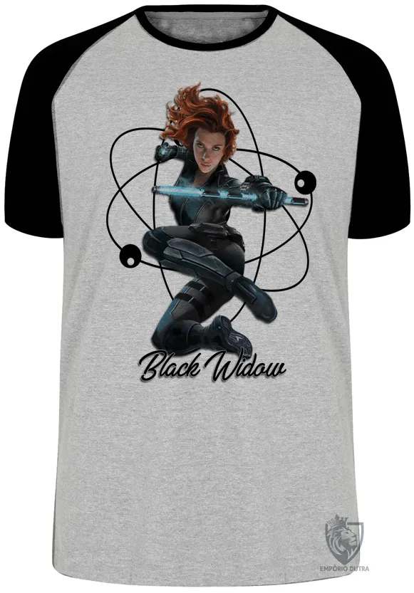Camiseta adulto ou infantil Viúva Negra vingadores