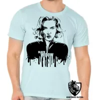 Camiseta adulto ou infantil Viúva Negra Vingadores - Foto 5