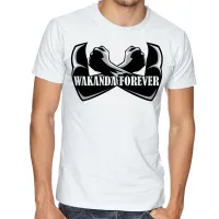 Camiseta adulto ou infantil WAKANDA BRAÇOS pantera negra black panther - Foto 3