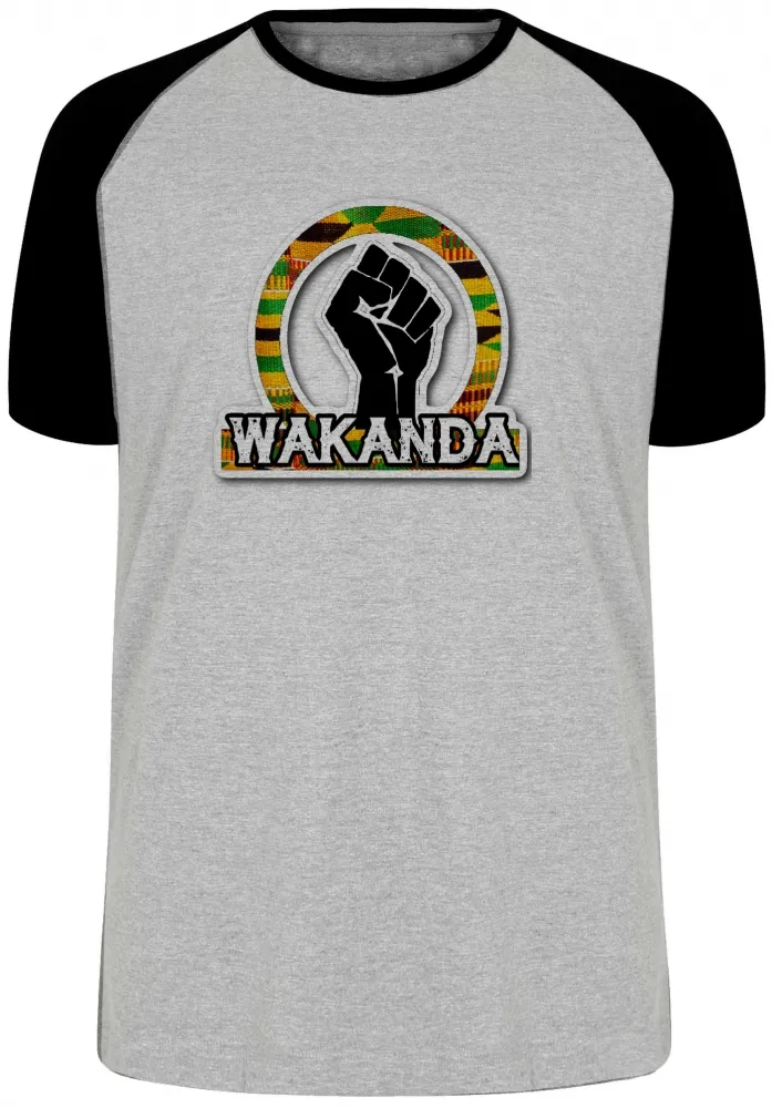 Camiseta adulto ou infantil WAKANDA MAO pantera negra black panther