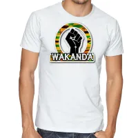 Camiseta adulto ou infantil WAKANDA MAO pantera negra black panther - Foto 3