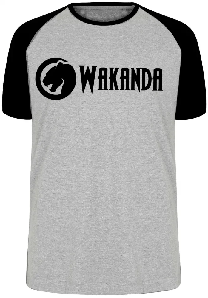 Camiseta adulto ou infantil wakanda pantera negra black panther