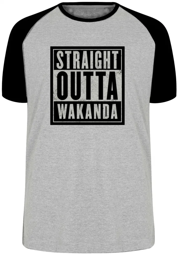 Camiseta adulto ou infantil wakanda straight pantera negra black panther