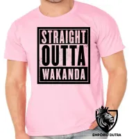 Camiseta adulto ou infantil wakanda straight pantera negra black panther - Foto 2