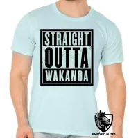 Camiseta adulto ou infantil wakanda straight pantera negra black panther - Foto 5
