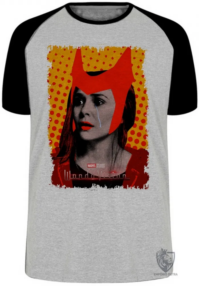 Camiseta adulto ou infantil Wanda lágrima Feiticeira Escarlate Imagem