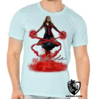 Camiseta adulto ou infantil Wanda Maximoff Feiticeira Escarlate - Foto 4