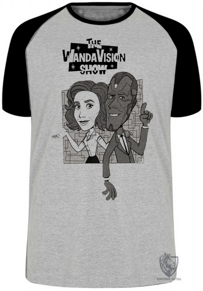 Camiseta adulto ou infantil WandaVison desenho antigo Imagem