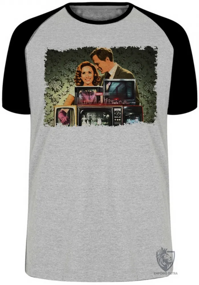 Camiseta adulto ou infantil wandaVison monitores