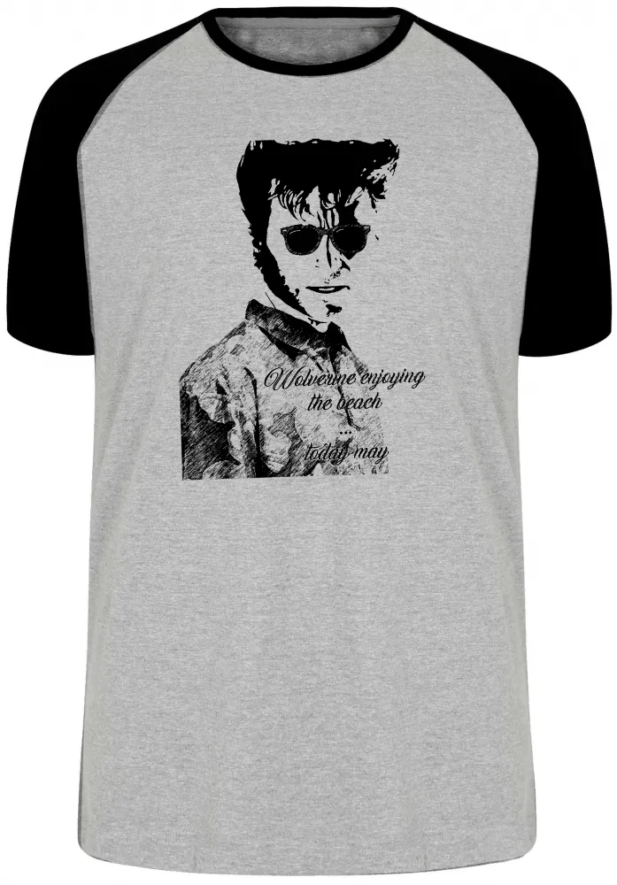 Camiseta adulto ou infantil Wolverine Hawaii logan x men marvel