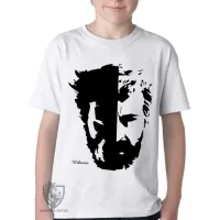 Camiseta adulto ou infantil Wolverine X men face logan - Foto 3