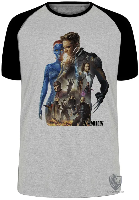Camiseta adulto ou infantil X-men xavier wolverine mistica Imagem