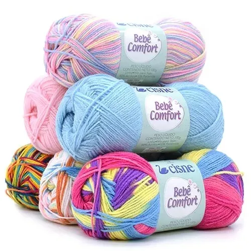 Lã Bebê Comfort Cisne 100g Super Macia
