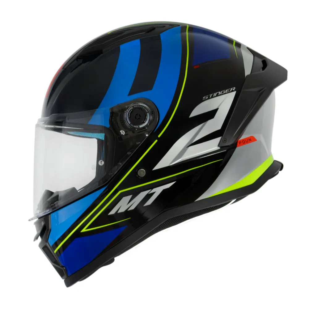 CAPACETE MT STINGER 2 POUN AZUL FOSCO