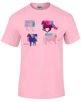 Camiseta adulto ou infantil cavalo de fogo princesa sarah  - Foto 4