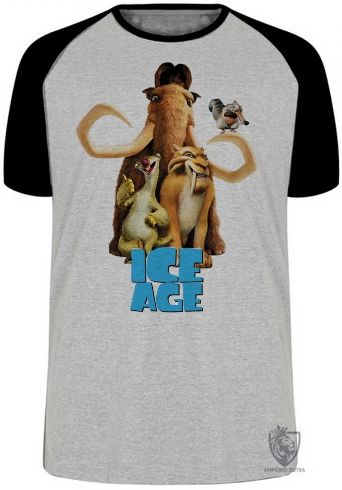 Camiseta adulto ou infantil A Era do gelo
