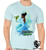 Camiseta adulto ou infantil A princesa e o Sapo vestido - Foto 4