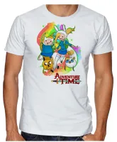 Camiseta adulto ou infantil adventure time finn jake e meninas - Foto 2