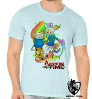 Camiseta adulto ou infantil adventure time finn jake e meninas - Foto 4