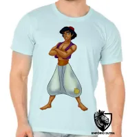 Camiseta adulto ou infantil Aladim disney jasmine namorado - Foto 4