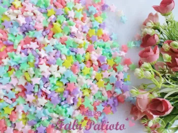 DI40 Miçangas lisas Estrelas