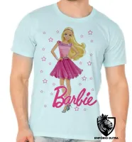 Camiseta adulto ou infantil Barbie rosa boneca - Foto 4