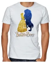 Camiseta adulto ou infantil Beauty and the Beast bela fera disney - Foto 2