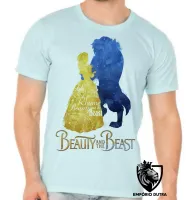 Camiseta adulto ou infantil Beauty and the Beast bela fera disney - Foto 4