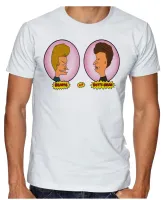 Camiseta adulto ou infantil Beavis and Butt head balões rosa - Foto 2