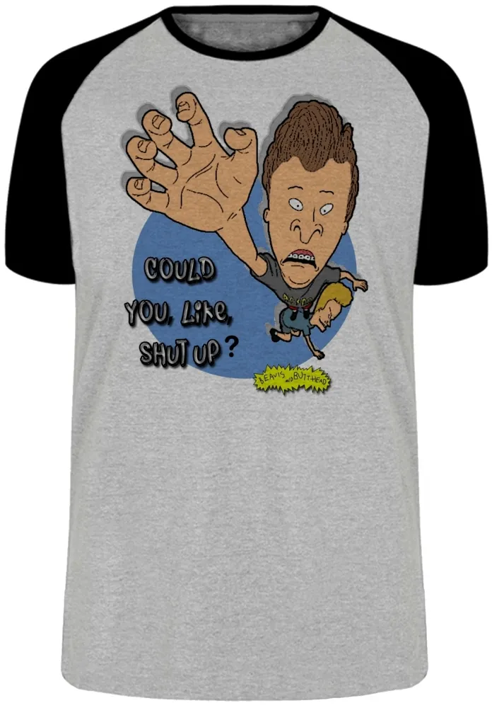 Camiseta adulto ou infantil Beavis and Butt head could you like shut up Imagem