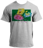 Camiseta adulto ou infantil Bob Esponja e água viva desenho - Foto 3