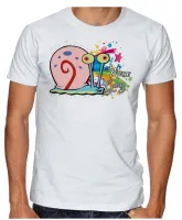 Camiseta adulto ou infantil Bob esponja Gary Meow caracol - Foto 2