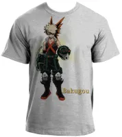 Camiseta adulto ou infantil boku no hero Bakugou anime - Foto 3