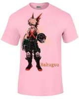 Camiseta adulto ou infantil boku no hero Bakugou anime - Foto 5