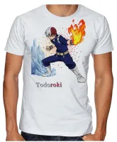 Camiseta adulto ou infantil boku no hero Todoroki anime - Foto 2