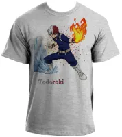 Camiseta adulto ou infantil boku no hero Todoroki anime - Foto 3