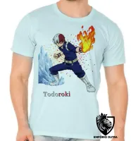 Camiseta adulto ou infantil boku no hero Todoroki anime - Foto 4