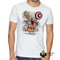 Camiseta adulto ou infantil capitão caverna escudo america desenho antigo - Foto 2