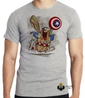 Camiseta adulto ou infantil capitão caverna escudo america desenho antigo - Foto 3