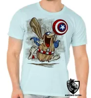 Camiseta adulto ou infantil capitão caverna escudo america desenho antigo - Foto 5