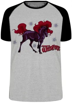 Camiseta adulto ou infantil Cavalo de Fogo sozinho