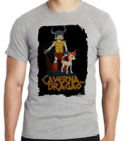 Camiseta adulto ou infantil caverna do dragão dungeons dragons unicornio - Foto 4