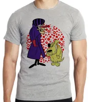 Camiseta adulto ou infantil Dick Vigarista Mutley corrida maluca - Foto 4