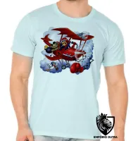 Camiseta adulto ou infantil Dick vigarista mutttley pegue o pombo avião hanna barbera - Foto 5