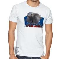 Camiseta adulto ou infantil Dumbo elefante - Foto 2