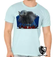 Camiseta adulto ou infantil Dumbo elefante - Foto 5